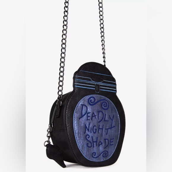 Danielle Nicole Disney Nightmare Before Christmas Deadly Nightshade Crossbody - Picture 2 of 13